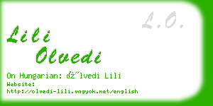 lili olvedi business card